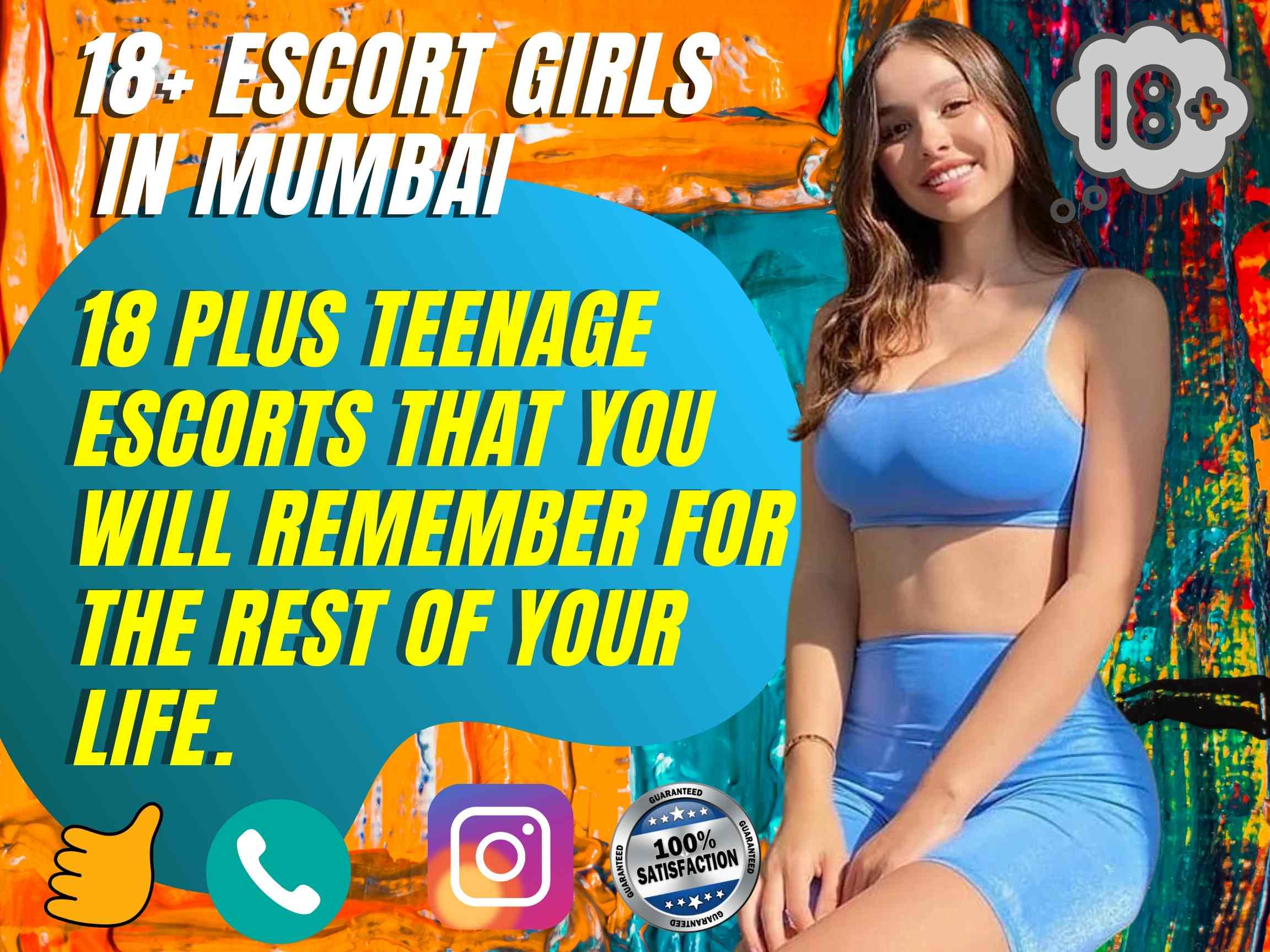 18+ Escort Girls in Mumbai - 18 plus Teenage Escorts that you will remember for the rest of your life.
